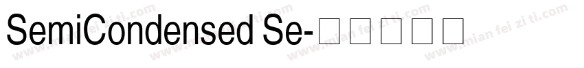 SemiCondensed Se字体转换